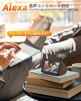 Topcony 4K 800万最大ピクセル、セキュリティカメラ、屋内ペットカメラ Amazon.co.jp: 【4K 800万最高画素・2.4と5GhzWiFi対応・自動